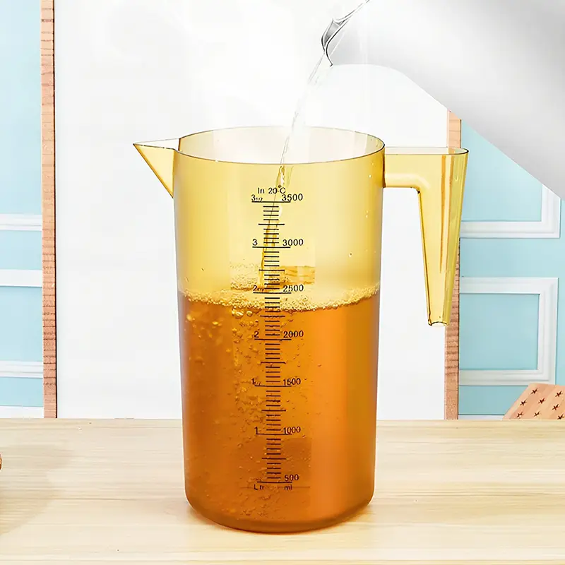 Tawny or Clear Plastic Cold Water Pitcher